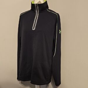 Under Armour Black Half-Zip with Neon Highlights